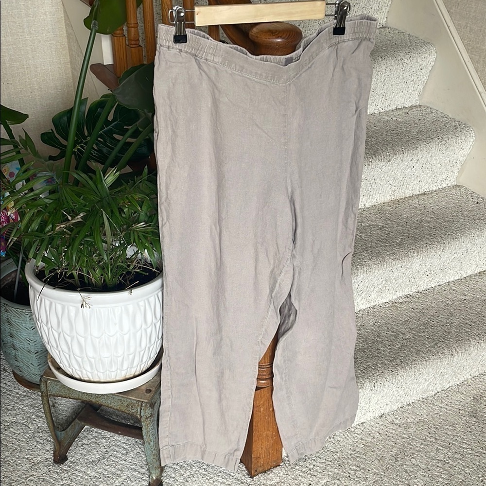 J Jill Casual Tan Linen Pants